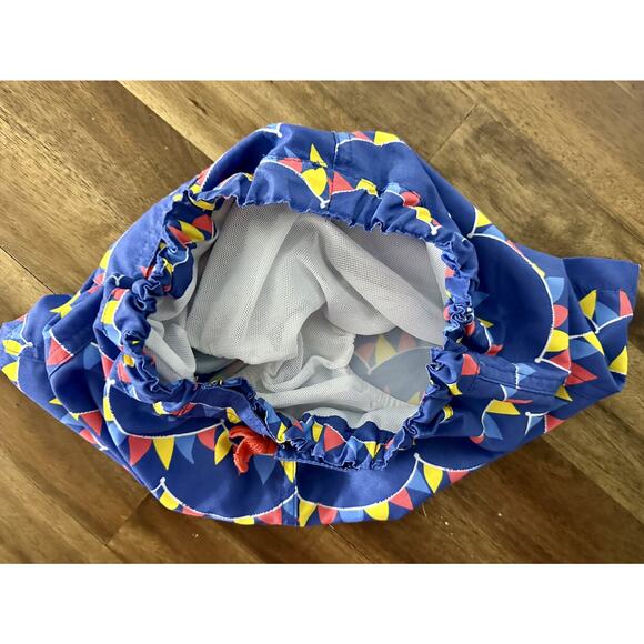 Rachel Riley Seaside Collection Blue Red Yellow Bunting Swim Shorts European 4 - Picture 4 of 7